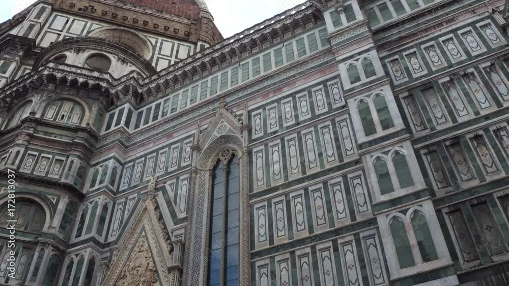 Cathedral of Santa Maria del Fiore in Florence on Duomo Square - biggest attraction in the city - Tuscany Cathedral of Santa Maria del Fiore in Florence on Duomo Square - biggest attraction in the city - Tuscany