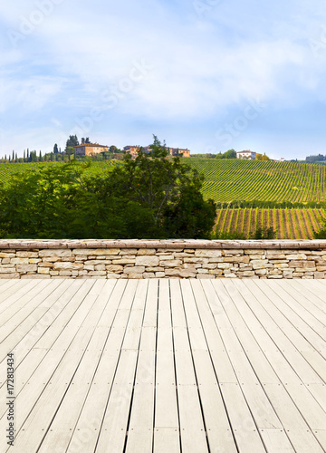 Terrasse in der Toskana