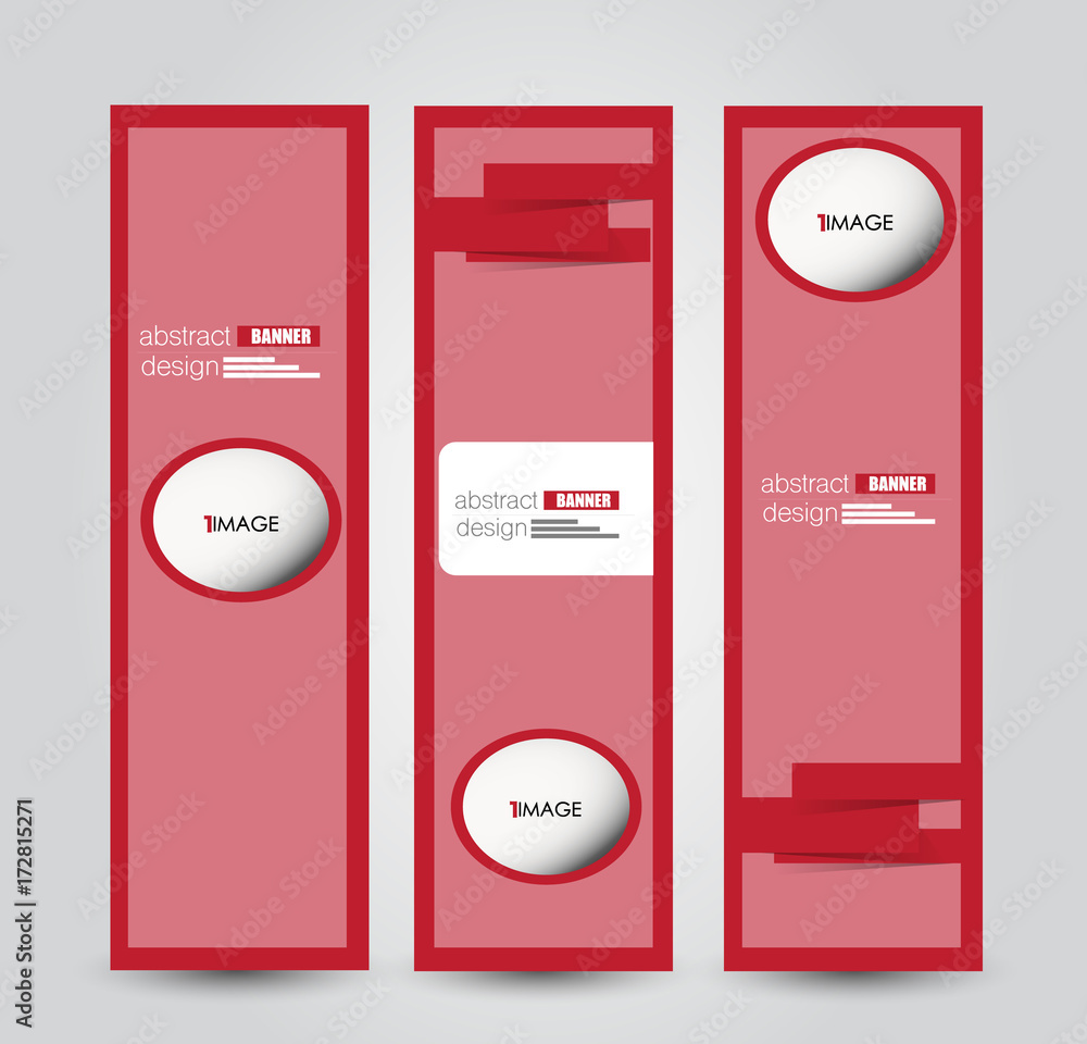 Banner template. Abstract background for design, business, education, advertisement. Red color. Vector illustration. Banner template. Abstract background for design, business, education, advertisement. Red color. Vector illustration.