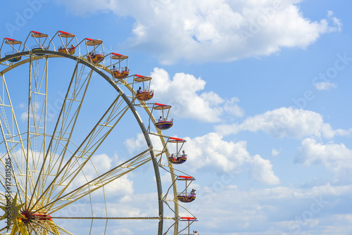 Ferris wheel in Szczecin  during The Tall Ships Races 2017