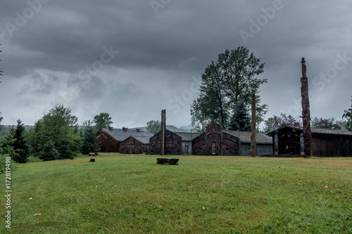 'Ksan Historical Village nahe Hazelton, British Columbia, Kanada photo