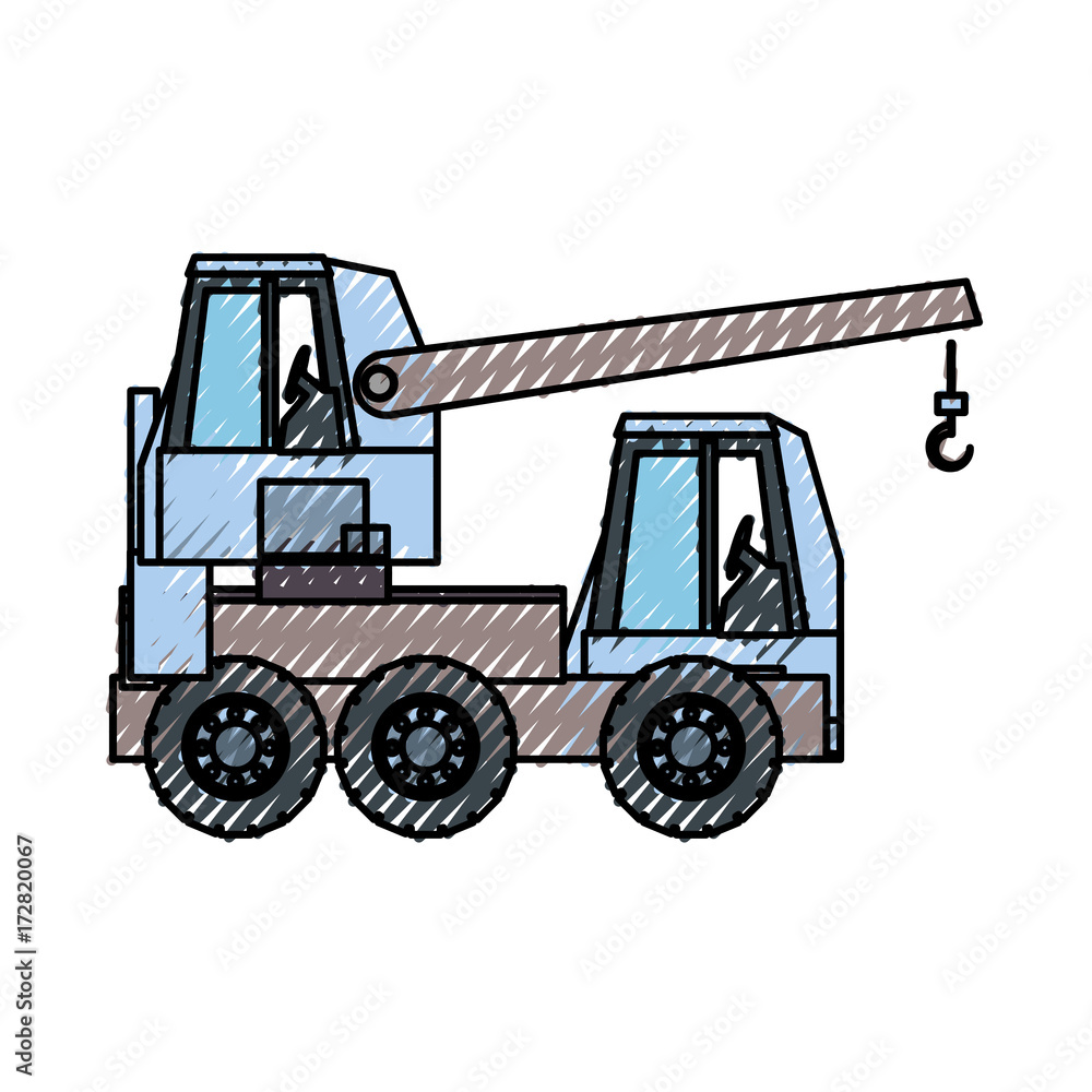Naklejka premium crane vector illustration