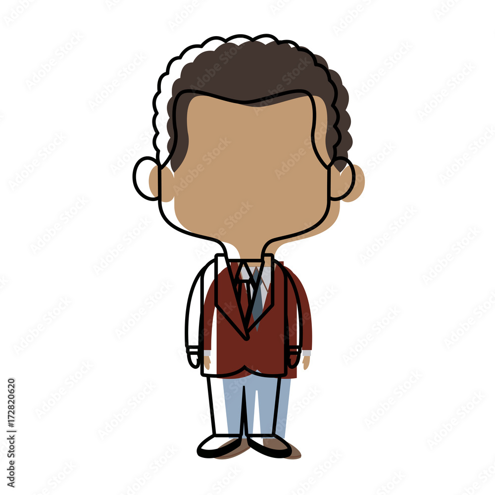 young happy groom man wear suit married vector illustration young happy groom man wear suit married vector illustration