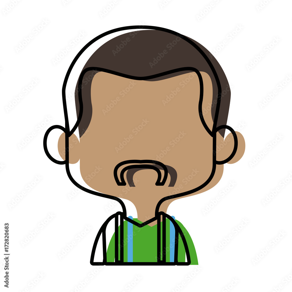 character man male portrait happy people vector illustration character man male portrait happy people vector illustration