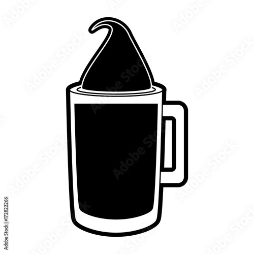 iced coffee vector illustration
