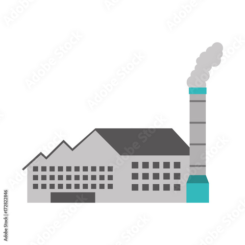 industry manufactory building producing oil and gas energy and power vector illustration