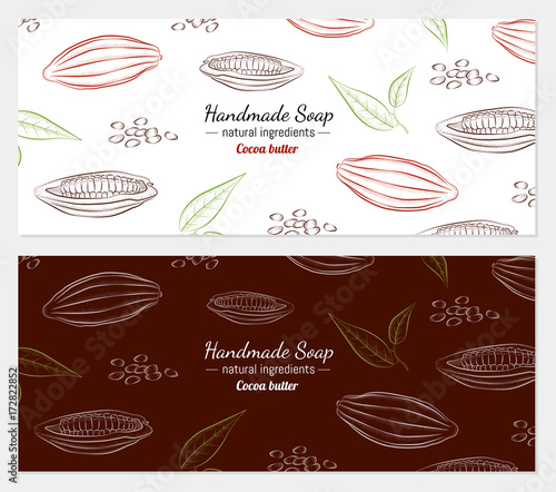 Hand drawn vector illustration of cocoa