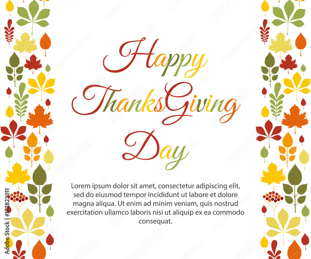 Thanksgiving vector calligraphy