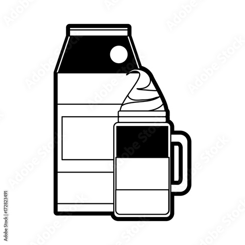 iced coffee vector illustration