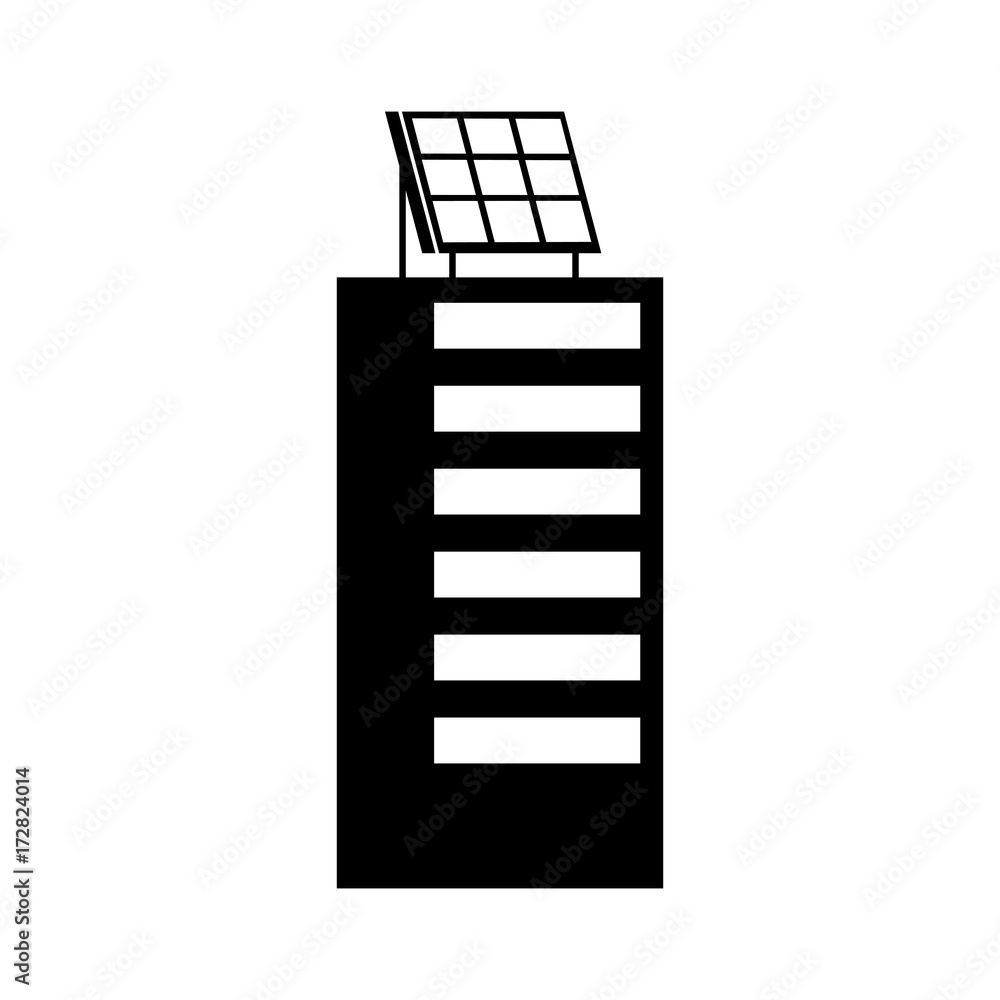 green energy urban ecology nature house or business building with solar panel vector illustration green energy urban ecology nature house or business building with solar panel vector illustration
