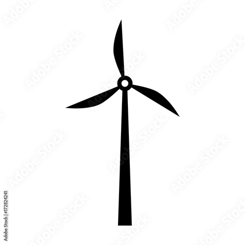 alternative sources of energy renewable windmills vector illustration