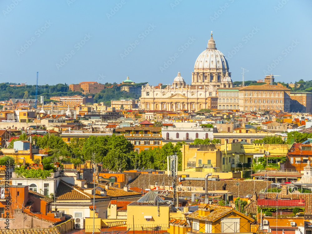 View of the Rome and Vatican