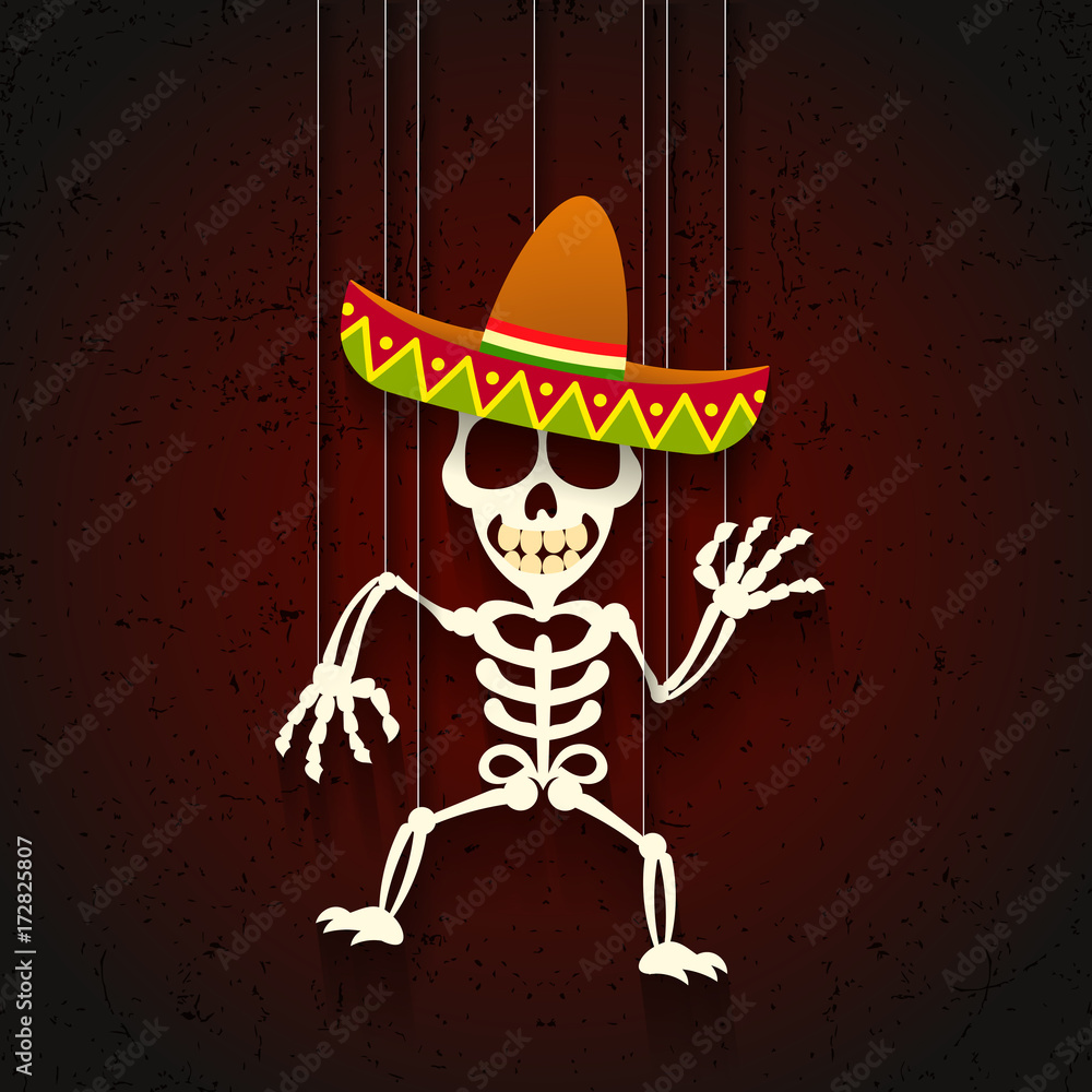 Day of the dead skull Day of the dead skull