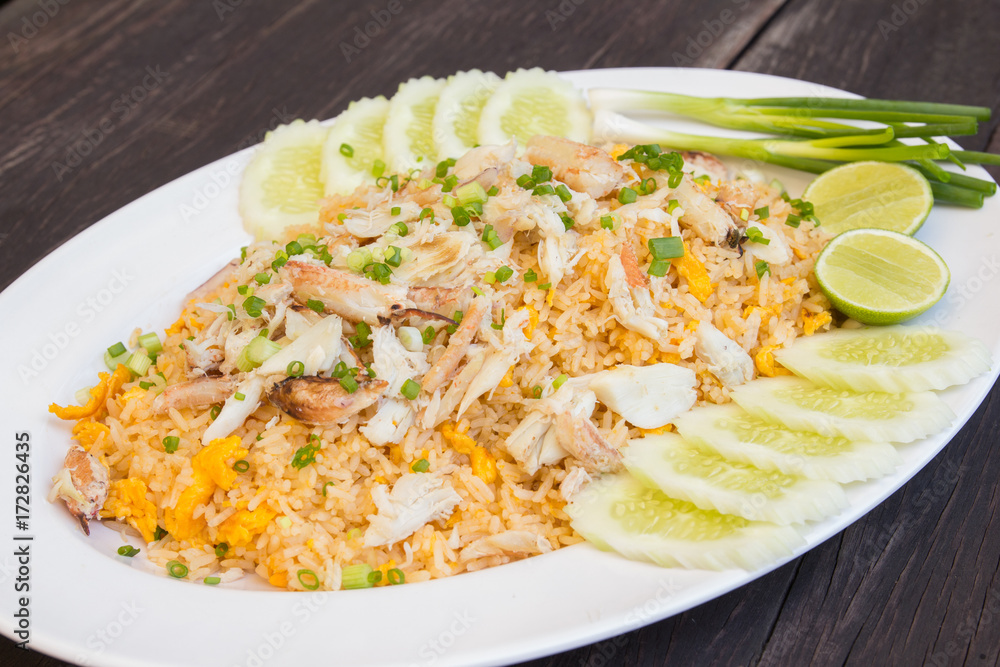 Fried rice with Crab Fried rice with Crab