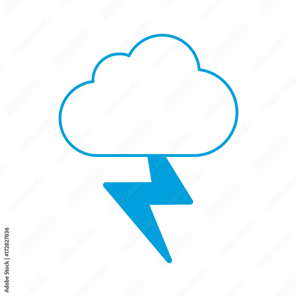 cloud and thunder icon cloud and thunder icon