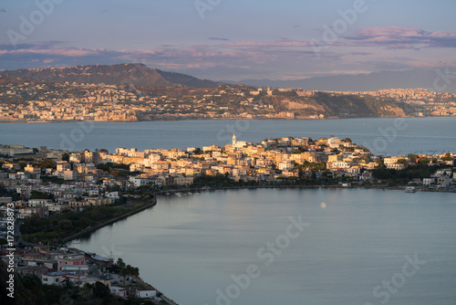 panorama di bacoli da monte di procida photo