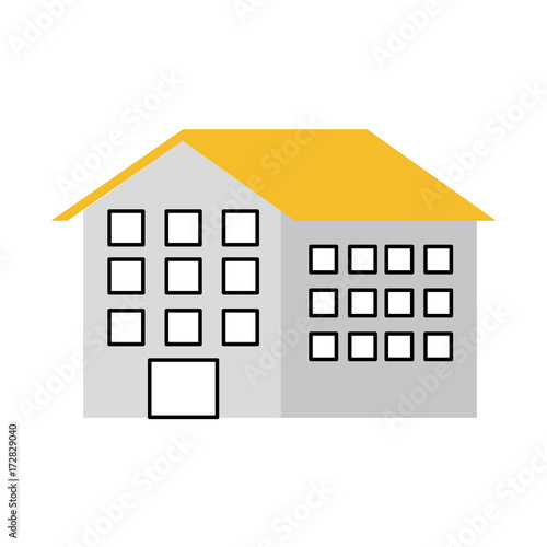 house residence property real estate architecture vector illustration