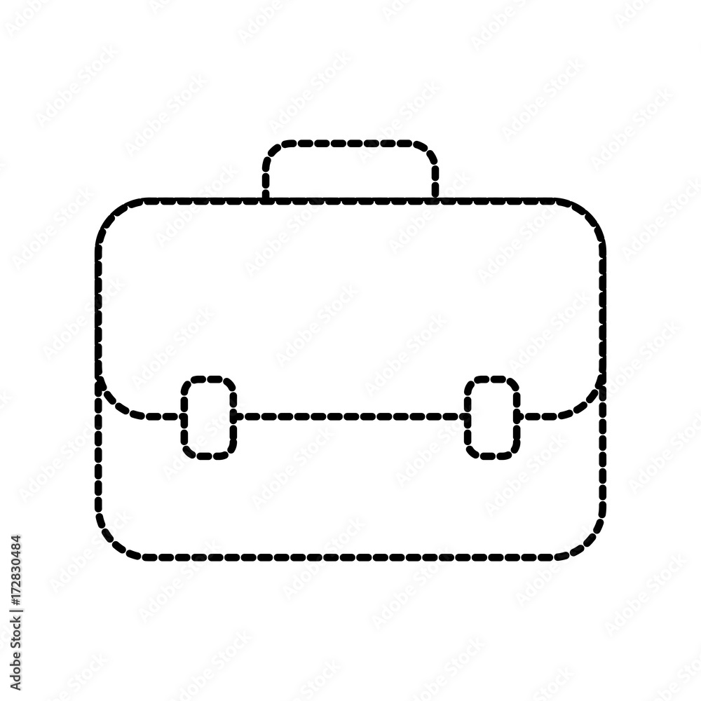 Fototapeta premium business briefcase elegance accessory handle vector illustration