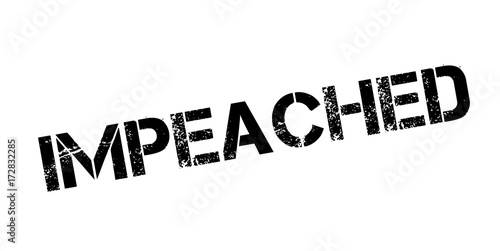 Impeached rubber stamp. Grunge design with dust scratches. Effects can be easily removed for a clean, crisp look. Color is easily changed.