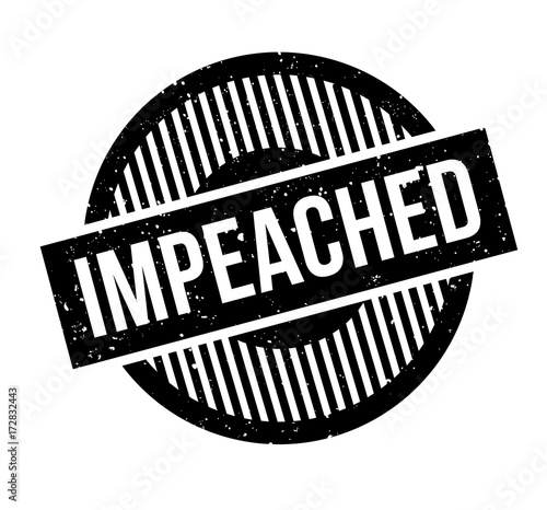 Impeached rubber stamp. Grunge design with dust scratches. Effects can be easily removed for a clean, crisp look. Color is easily changed.