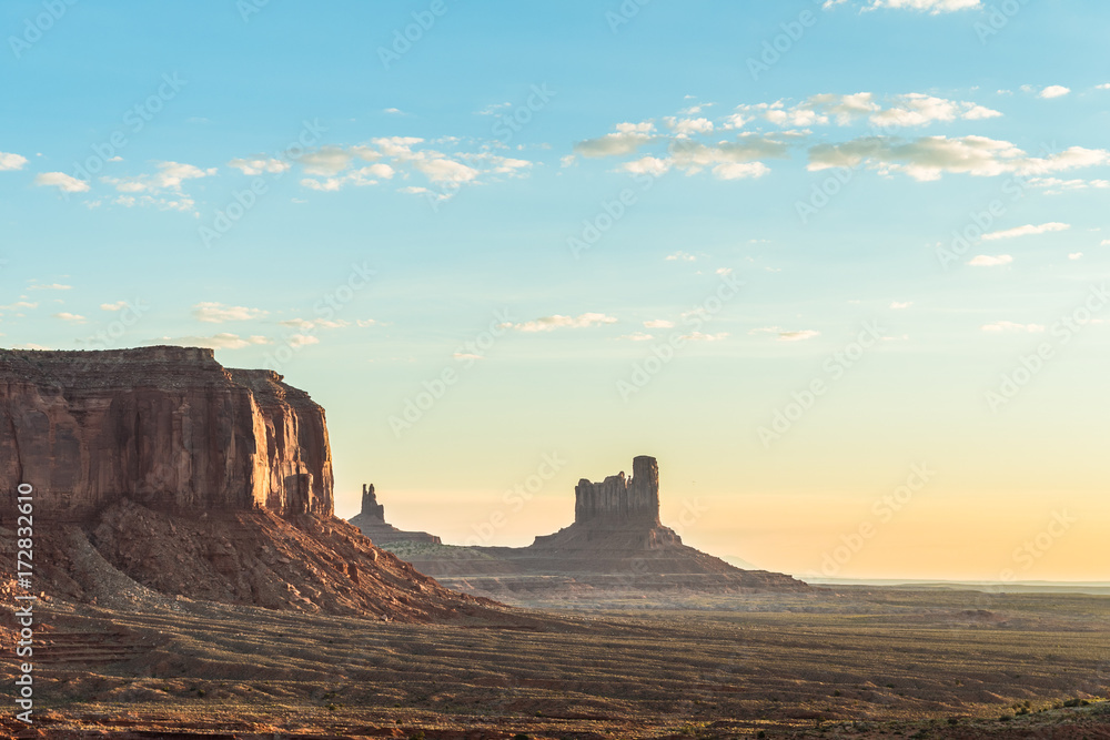 buttes rock landscape at monument valley, utah