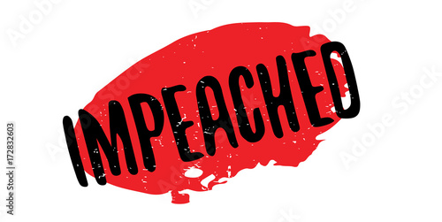 Impeached rubber stamp. Grunge design with dust scratches. Effects can be easily removed for a clean, crisp look. Color is easily changed.