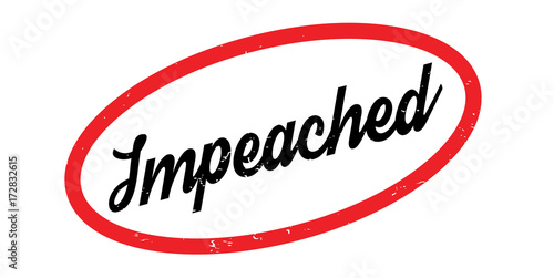 Impeached rubber stamp. Grunge design with dust scratches. Effects can be easily removed for a clean, crisp look. Color is easily changed.