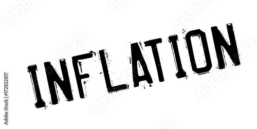 Inflation rubber stamp. Grunge design with dust scratches. Effects can be easily removed for a clean, crisp look. Color is easily changed.