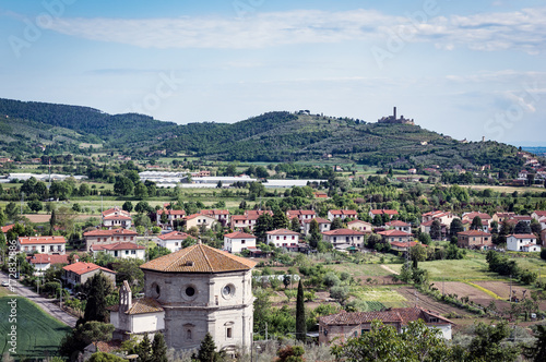 La Valle Verde in the city of Castiglion Fiorentino in Tuscany - Italy