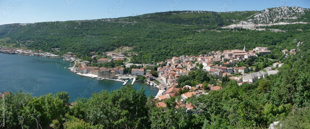 Bakar village with bay, Croatia