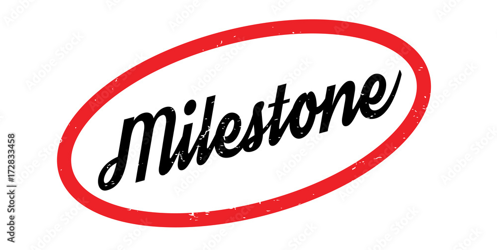 Milestone rubber stamp. Grunge design with dust scratches. Effects can be easily removed for a clean, crisp look. Color is easily changed. Milestone rubber stamp. Grunge design with dust scratches. Effects can be easily removed for a clean, crisp look. Color is easily changed.