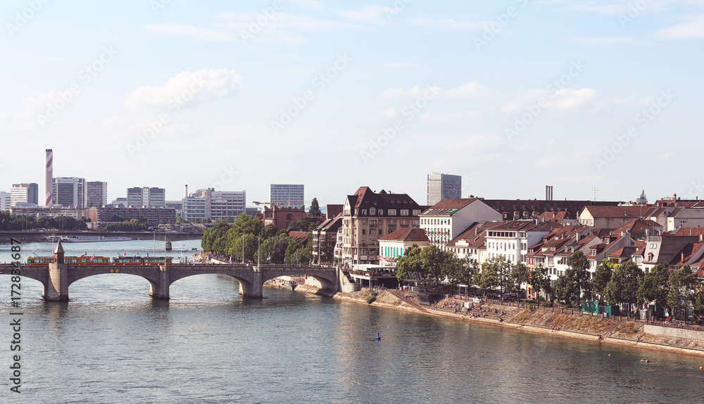 Obraz premium Panorama - Basel - Switzerland