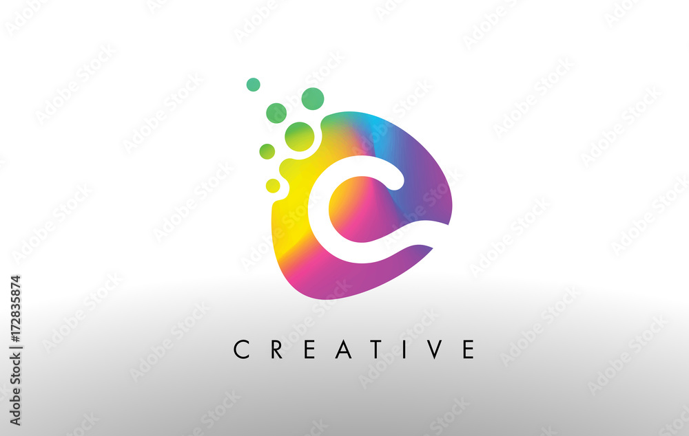 C Colorful Logo Design Shape. Purple Abstract Shape Letter Icon. C Colorful Logo Design Shape. Purple Abstract Shape Letter Icon.