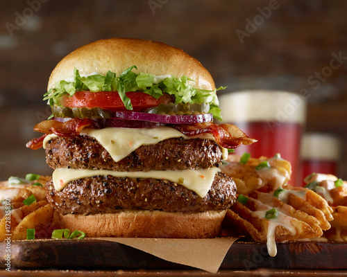 double cheeseburger photo