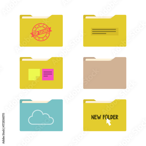Set of document folders