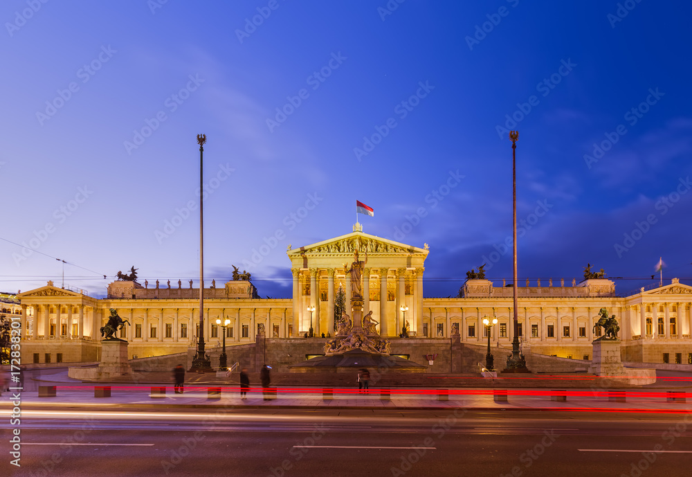 Parliament in Vienna Austria