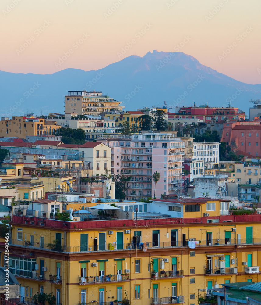 Cityscape of Naples, Italy