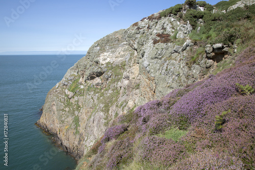 Cliffs and Sea at Llanbadrig; Cemaes; Anglesey