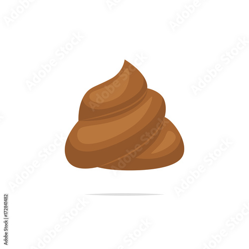 Poop vector isolated illustration