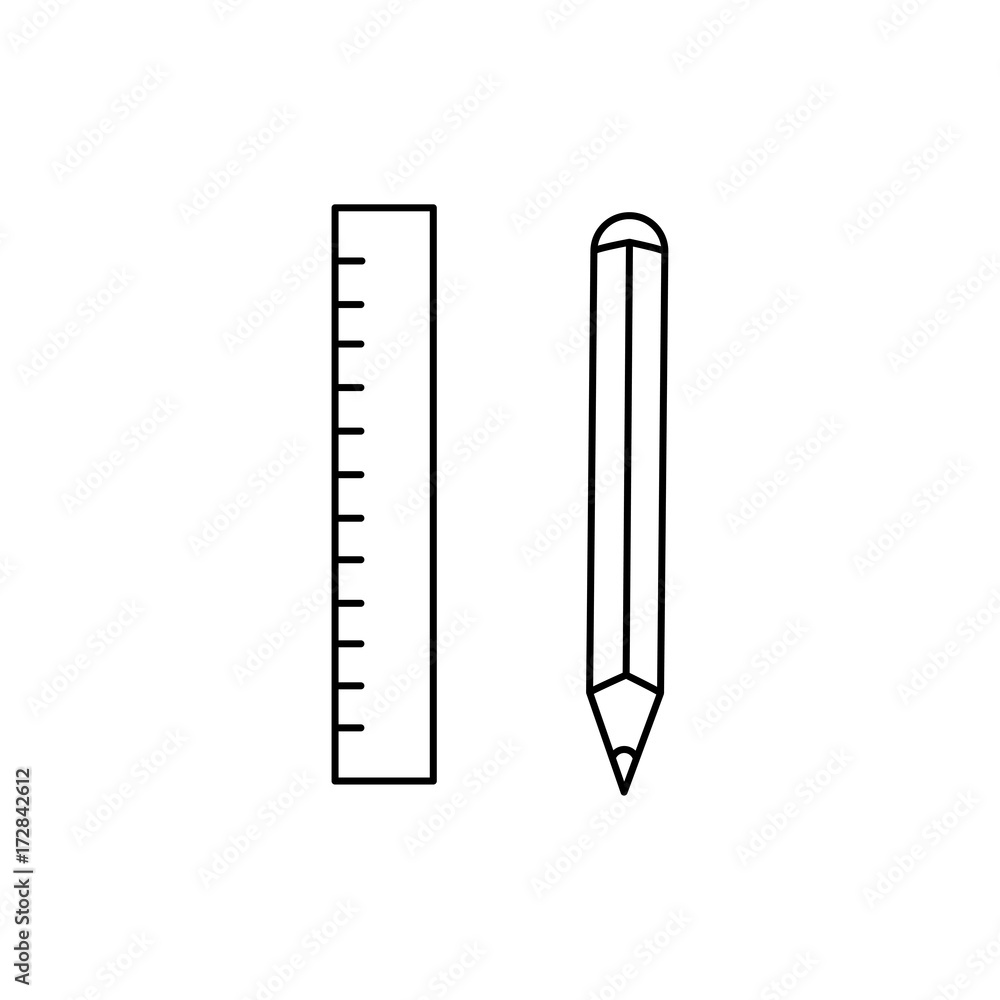 pencil ruler icon pencil ruler icon