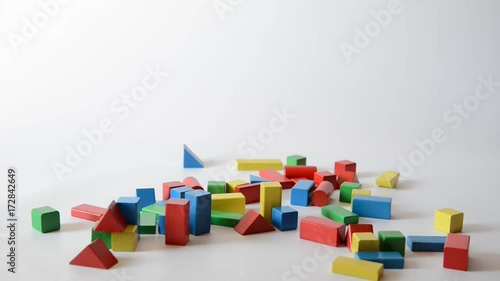 bunte Bausteine Bauwerk
