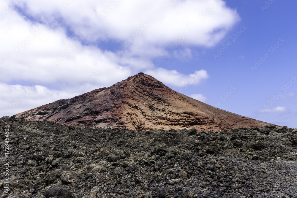 Red volcano - Timanfaya National Park / Lanzarote / Canary Islands