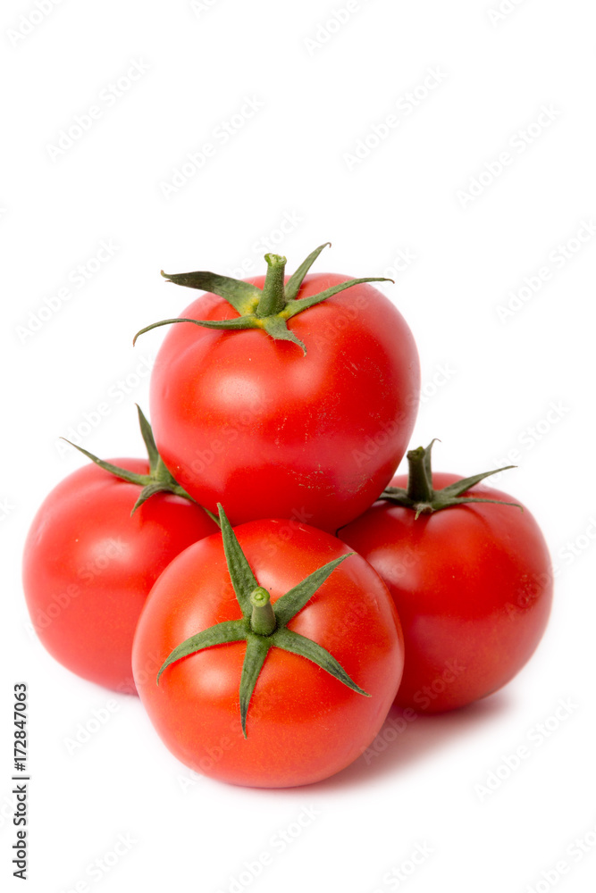 Tomaten freigestellt auf weißem Hintergrund Tomaten freigestellt auf weißem Hintergrund