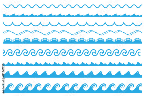 Wave ornament set