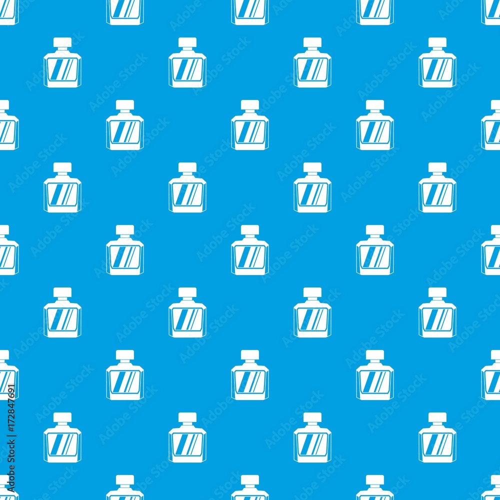 Jar of perfume pattern seamless blue Jar of perfume pattern seamless blue