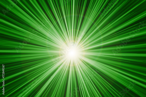 green fast zoom motion speed light effect abstract background