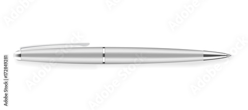 Set of four realistic writing pens