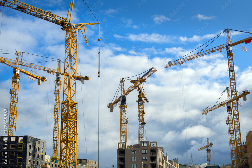 construction cranes construction cranes