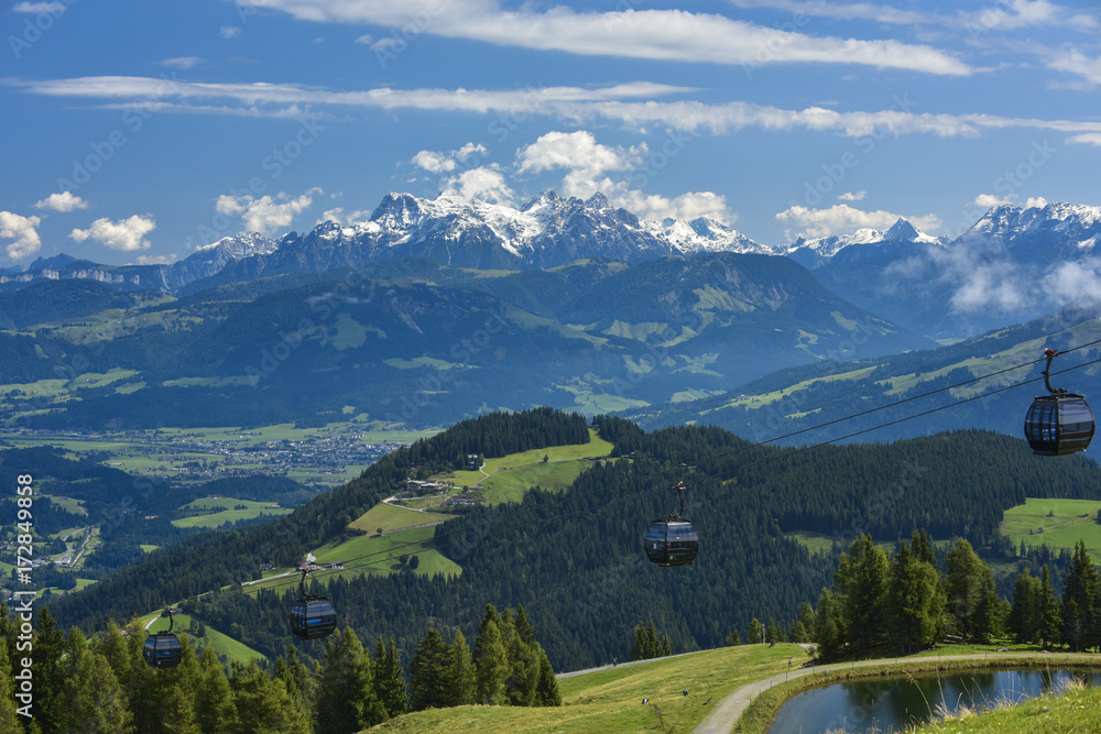 ELLMAU - Blick vom Hartkaiser über die Kitzbüheler Alpen