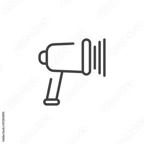 Scanning barcode line icon, outline vector sign, linear style pictogram isolated on white. Symbol, logo illustration. Editable stroke